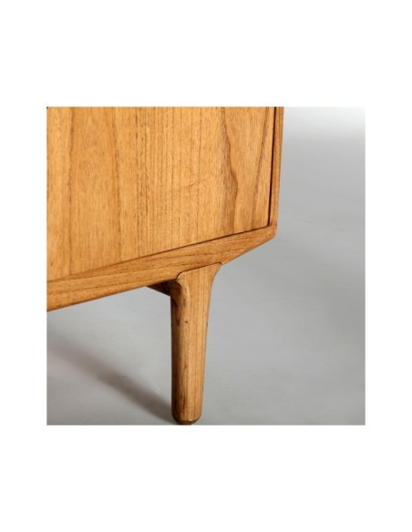 Vitrina KAMENZ, Madera, Cristal / Marrón - Kodu Home Design