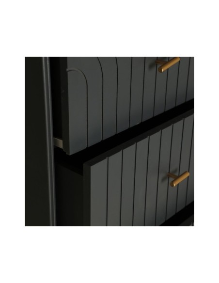 Cómoda Sinfonier TREMES, DM, Hierro / Gris, Oro - Kodu Home Design