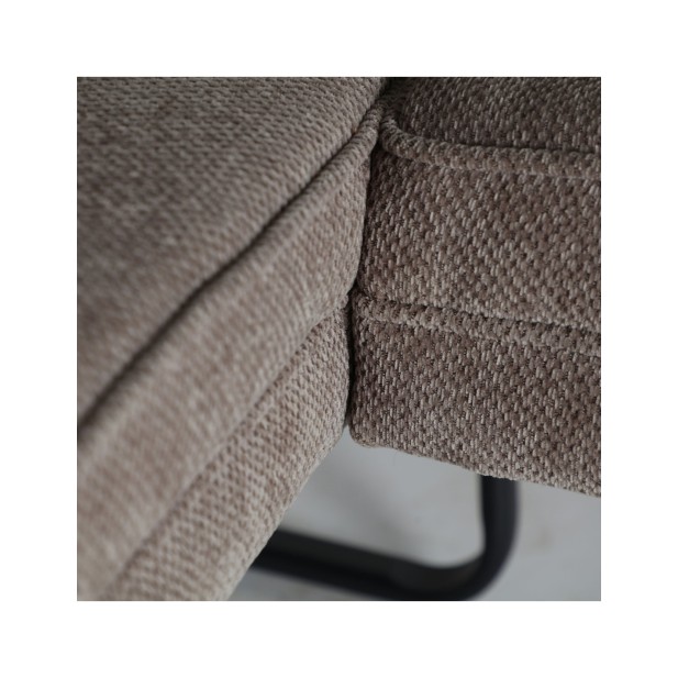 Sofá KERNS, Poliéster, Latón, Madera...