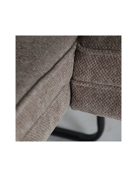 Sofá KERNS, Poliéster, Latón, Madera / Gris, Latón, Negro - Kodu Home Design