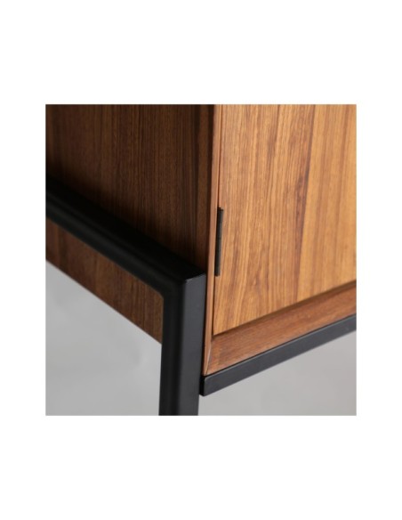 Aparador LAURIS, Madera, Hierro / Marrón, Negro - Kodu Home Design