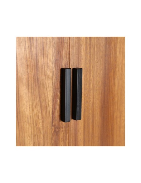 Armario LAURIS, Madera, Hierro / Marrón, Negro - Kodu Home Design