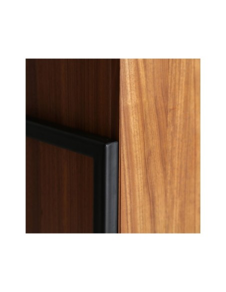 Armario LAURIS, Madera, Hierro / Marrón, Negro - Kodu Home Design