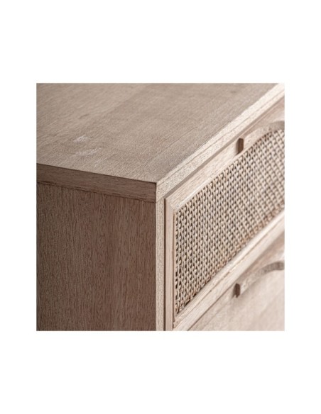 Mueble TV WEURTZ, Madera, Ratán / Marrón Claro - Kodu Home Design