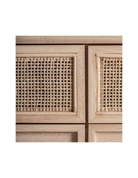 Mueble TV WEURTZ, Madera, Ratán / Marrón Claro - Kodu Home Design