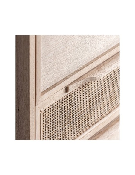 Cómoda Sinfonier WEURTZ, Madera, Ratán / Marrón Claro - Kodu Home Design