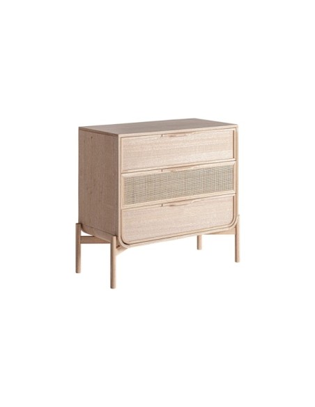 Cómoda WEURTZ, Madera, Ratán / Marrón Claro - Kodu Home Design