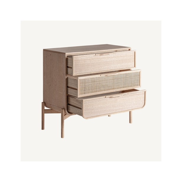 Cómoda WEURTZ, Madera, Ratán / Marrón...