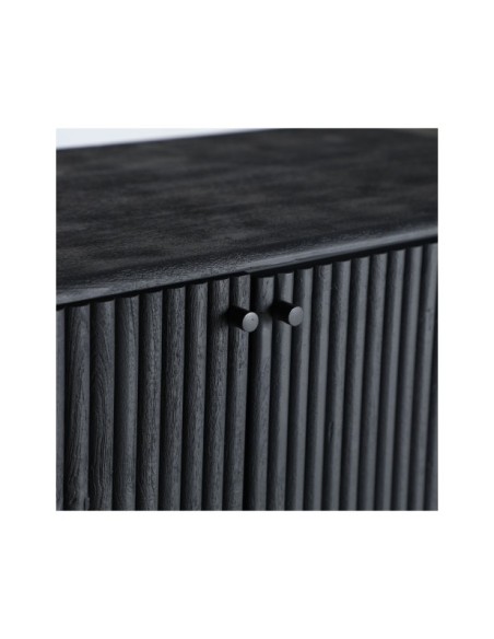 Aparador WEIDA, Madera de Mango / Negro - Kodu Home Design