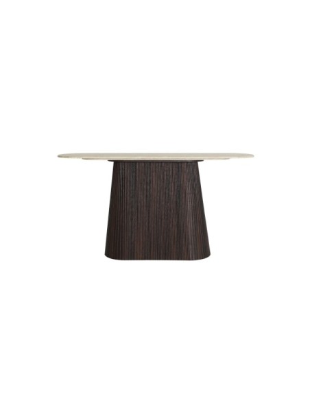 Consola VERONA, DM, Mármol Sintético / Marrón, Beige - Kodu Home Design
