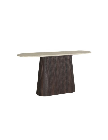 Consola VERONA, DM, Mármol Sintético / Marrón, Beige - Kodu Home Design