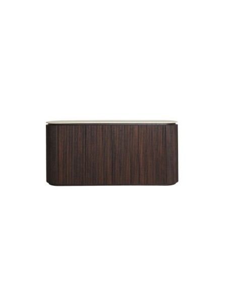 Aparador VERONA, DM, Mármol Sintético / Marrón, Beige - Kodu Home Design