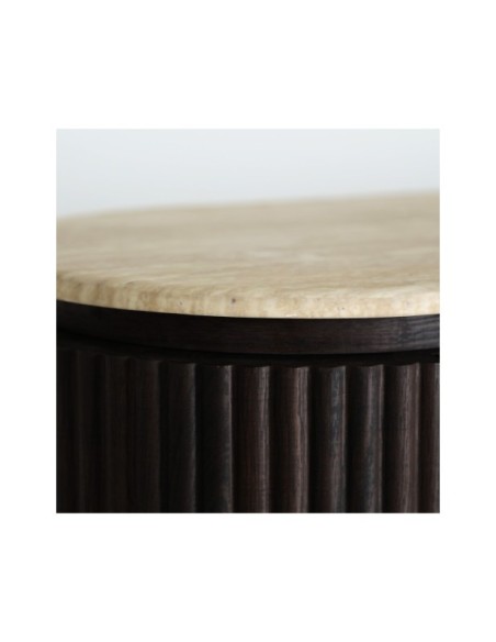 Aparador VERONA, DM, Mármol Sintético / Marrón, Beige - Kodu Home Design