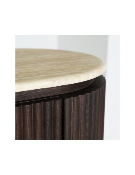 Aparador VERONA, DM, Mármol Sintético / Marrón, Beige - Kodu Home Design