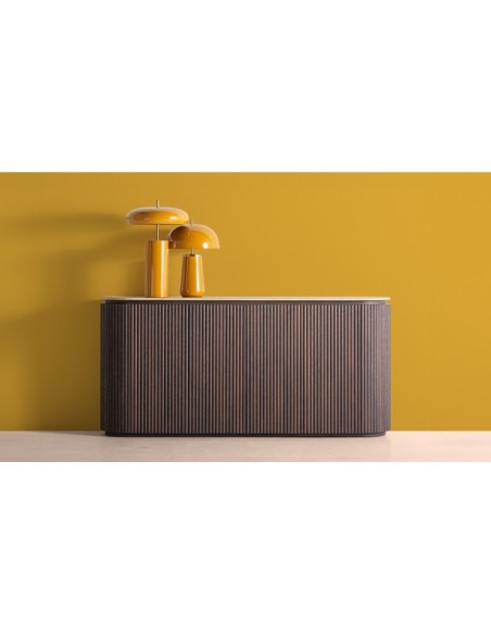 Aparador VERONA, DM, Mármol Sintético / Marrón, Beige - Kodu Home Design