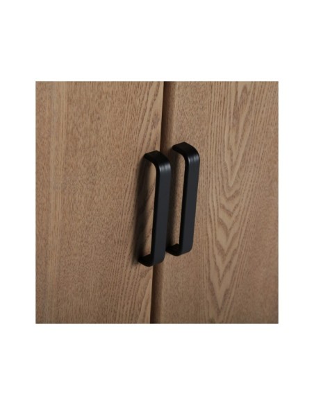 Aparador BUSK, Madera, DM, Hierro / Marrón Claro, Negro - Kodu Home Design