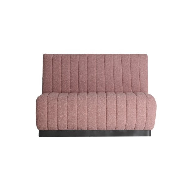 Sofá WARHEM, Algodón, Madera / Rosa,...