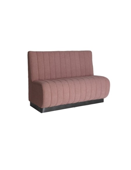 Sofá WARHEM, Algodón, Madera / Rosa, Negro - Kodu Home Design