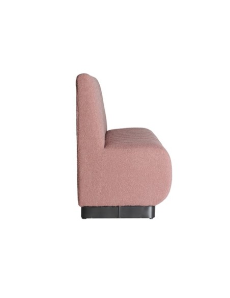 Sofá WARHEM, Algodón, Madera / Rosa, Negro - Kodu Home Design