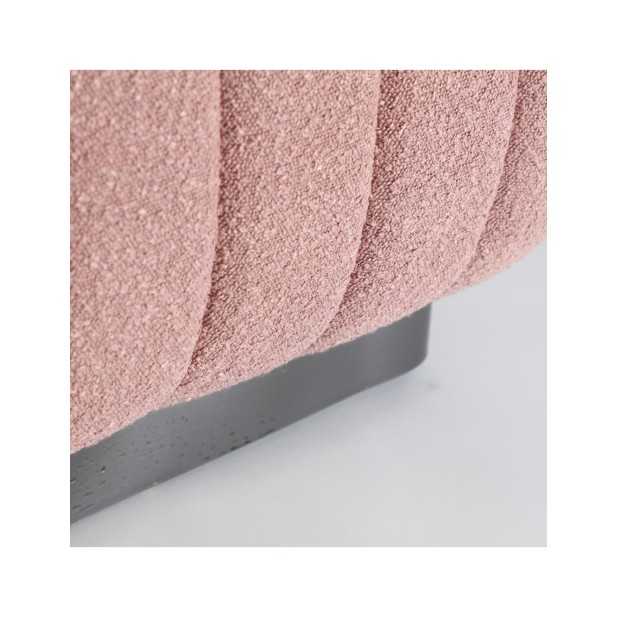 Sofá WARHEM, Algodón, Madera / Rosa,...