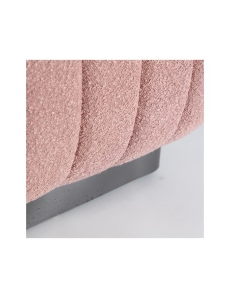 Sofá WARHEM, Algodón, Madera / Rosa, Negro - Kodu Home Design