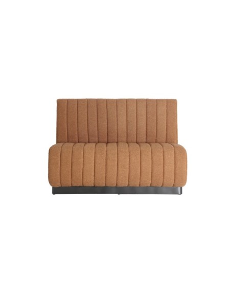 Sofá WARHEM, Algodón, Madera / Ocre, Negro - Kodu Home Design