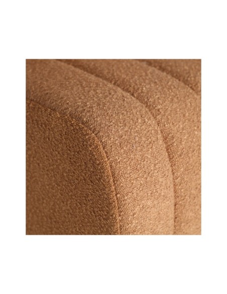 Sofá WARHEM, Algodón, Madera / Ocre, Negro - Kodu Home Design