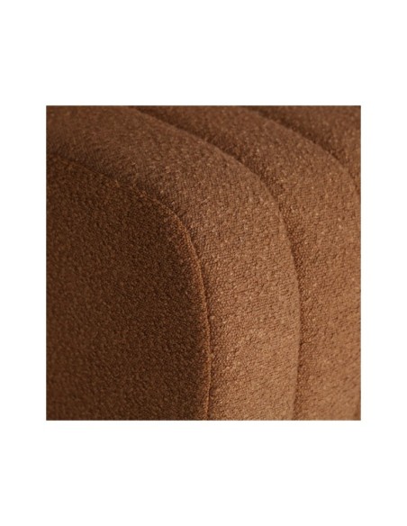 Sofá WARHEM, Algodón, Madera / Ocre, Negro - Kodu Home Design