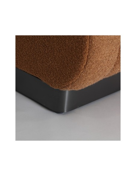 Sofá WARHEM, Algodón, Madera / Ocre, Negro - Kodu Home Design
