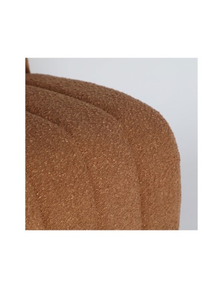 Sofá WARHEM, Algodón, Madera / Ocre, Negro - Kodu Home Design