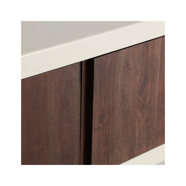 Mueble TV GLARIS, Madera, DM / Blanco...