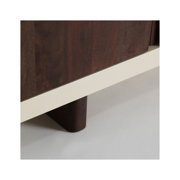 Mueble TV GLARIS, Madera, DM / Blanco...