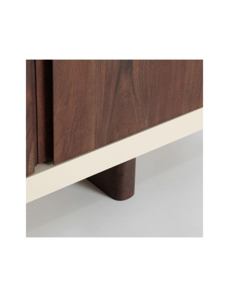 Aparador GLARIS, Madera, DM / Blanco Roto, Marrón - Kodu Home Design