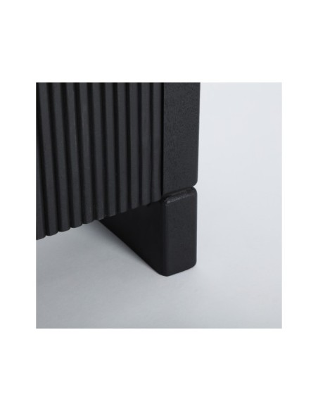 Mueble TV NOX, Madera de Mango, DM / Negro - Kodu Home Design