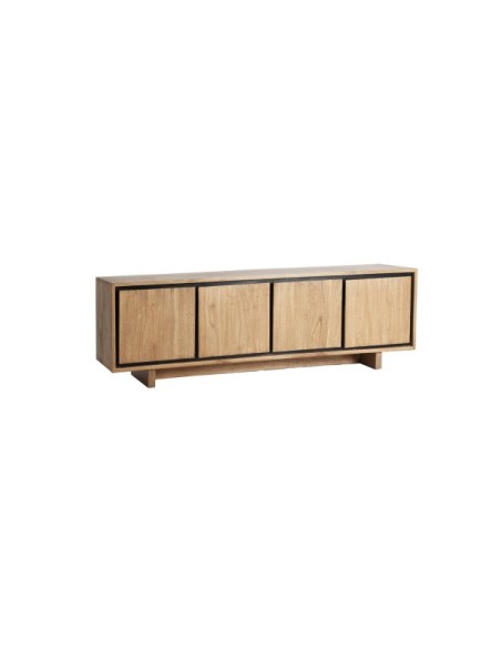 Mueble TV OSBY, Madera / Marrón Claro, Negro - Kodu Home Design