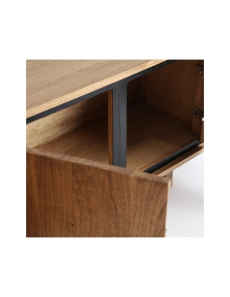 Mueble TV OSBY, Madera / Marrón Claro, Negro - Kodu Home Design