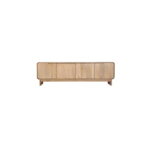 Mueble TV CANADA, Madera de Mango / Marrón Claro, Beige -...