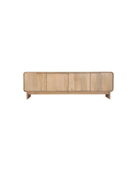 Mueble TV CANADA, Madera de Mango / Marrón Claro, Beige - Kodu Home Design