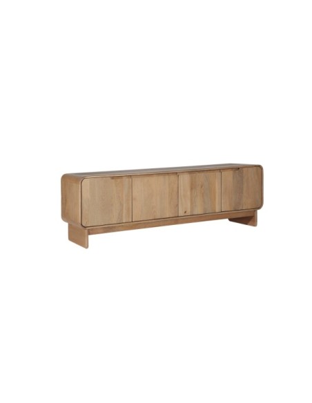 Mueble TV CANADA, Madera de Mango / Marrón Claro, Beige - Kodu Home Design