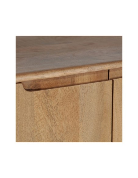 Mueble TV CANADA, Madera de Mango / Marrón Claro, Beige - Kodu Home Design