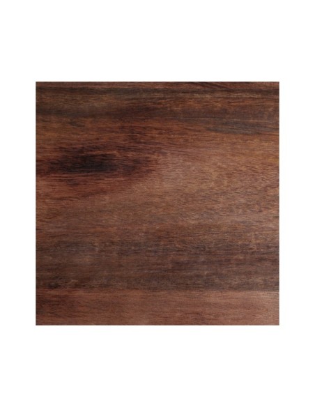 Mesa NAHINA Ø90x79 cm de Comedor, Hierro, Madera de Mango / Ocre, Marrón - Kodu Home Design