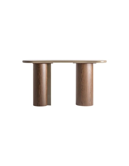 Consola ROOT, DM, Madera / Verde, Marrón - Kodu Home Design