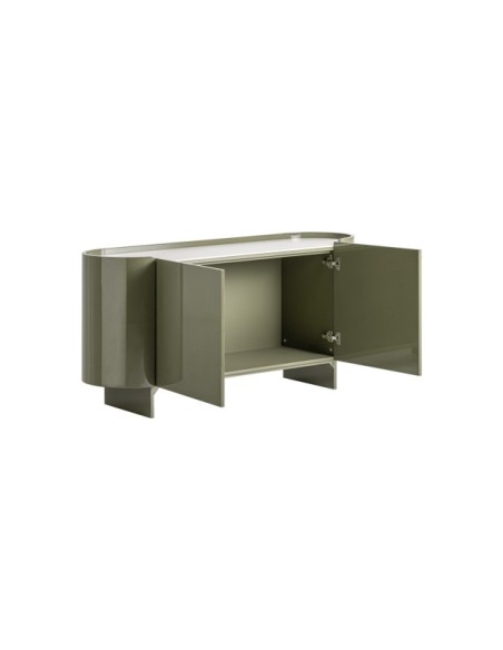 Aparador STAGE, DM, Cerámica / Verde, Blanco - Kodu Home Design