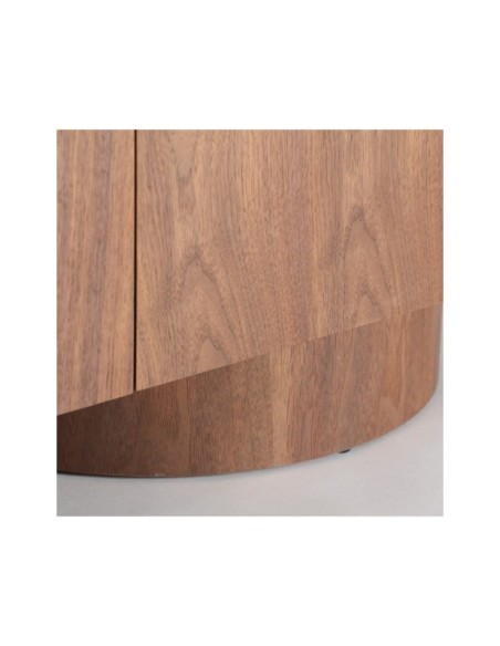 Aparador DUNE, Mármol Sintético, DM, Chapa de Nogal / Beige, Marrón - Kodu Home Design