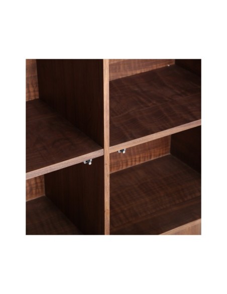 Aparador DUNE, Mármol Sintético, DM, Chapa de Nogal / Beige, Marrón - Kodu Home Design