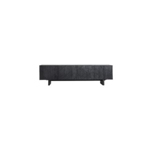 Mueble TV BOULOC, Madera de Mango, DM / Negro - Kodu Home...