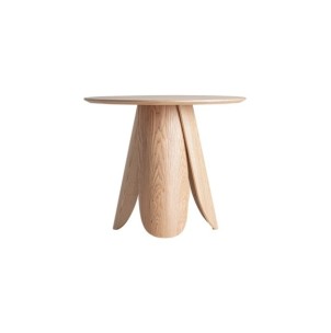 Mesa de Bar WIELER Ø90x75 cm, DM, Chapa de Fresno /...