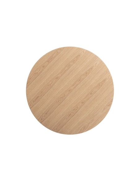 Mesa de Bar WIELER Ø90x75 cm, DM, Chapa de Fresno / Marrón Claro - Kodu Home Design