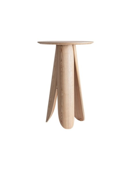 Mesa de Bar WIELER 70x70x105 cm, DM, Chapa de Fresno / Marrón Claro - Kodu Home Design