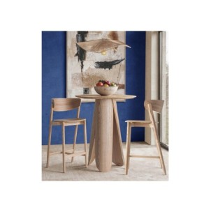 Mesa de Bar WIELER 70x70x105 cm, DM, Chapa de Fresno /... 2